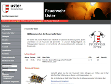 Tablet Screenshot of feuerwehr-uster.ch